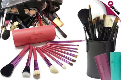 For QR55 Start Fresh with a Matching Set of Makeup Brushes & Case - Choose from 4 Adorable Colors! (QR250 Value)